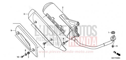 EXHAUST MUFFLER NSC50T2E de 2014